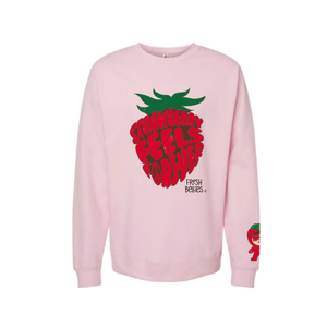 
                
                    Load image into Gallery viewer, Strawberry Feels Forever Crewneck 🍓
                
            